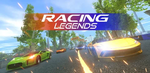 Racing Legends Xbox oyunu, pistte yarış sahnesi